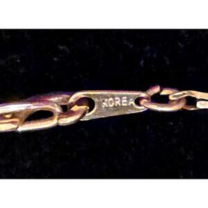 Vintage Men's Women's Classic Korea Gold 6 grams Cobra Link Necklace 18"